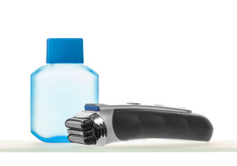 Electric shaver and lotion