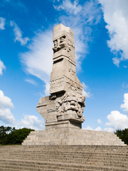 Westerplatte monument in memory of Polish defenders