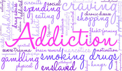 Addiction Word Cloud