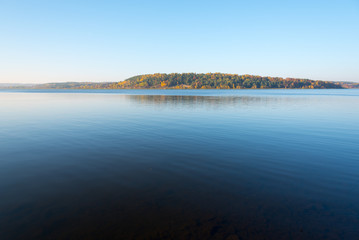 Calm lake in autumn