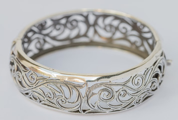 Old silver Bangle