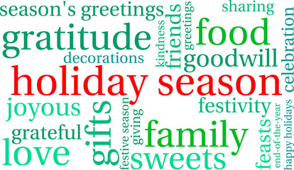 Holiday Season Word Cloud