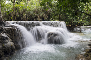 Fototapeta na wymiar Waterfall near Luang Prabang