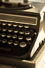 Old vintage typewriter