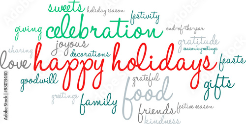Happy Holidays Word Cloud On A White Background Stock Image And happy-holidays-word-cloud-on-a-white-background-stock-image-and