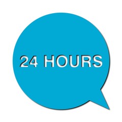 Speech Bubbles 24 hours with shadow