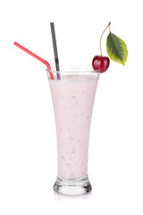 Cherry milk smoothie