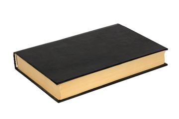 Black book with a blank cover (template)