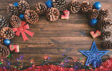 Merry christmas card. Winter holidays. Xmas theme. 