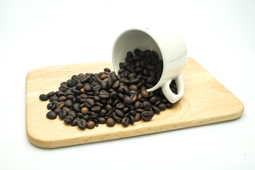 coffee bean in the cup