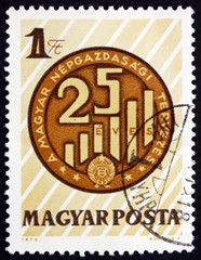 Postage stamp Hungary 1972 Graph, Planned National Economy