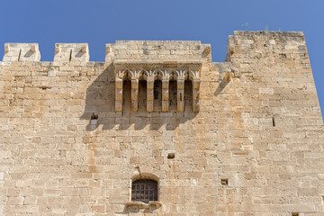 Fototapeta premium Medieval Limassol Castle facade. Cyprus. 