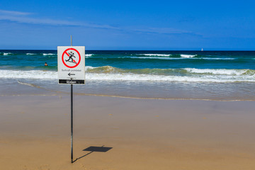 Surfing Prohibited