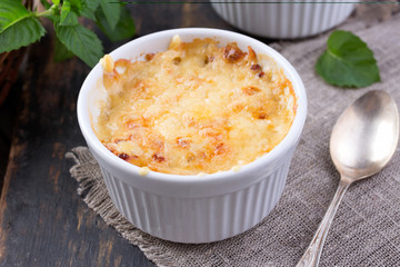 mushroom and potato gratin 