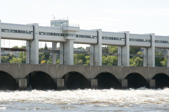 Central Power Station of Prairies River - Montreal - Canada