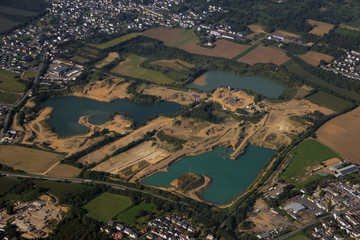 Luftaufnahme Baggersee