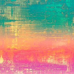 Old texture as abstract grunge background. With different color patterns: yellow (beige); blue; red (orange); pink; green