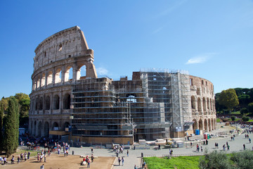 Das berühmte Kolosseum in Rom