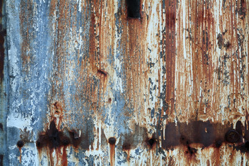 rusty zinc background.
