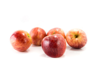 Isolated red apples