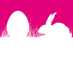 Osterhase Osterei Wiese Hintergrund