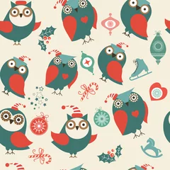 Fotobehang background with owls © color885