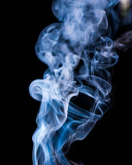 Fototapeta premium smoke on black background