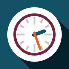 Clock over circle design 