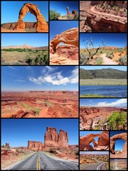 Utah - travel photos collage