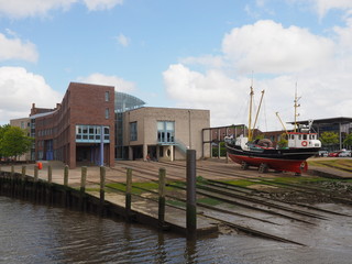 Fototapeta na wymiar Hafen Husum Trockendock