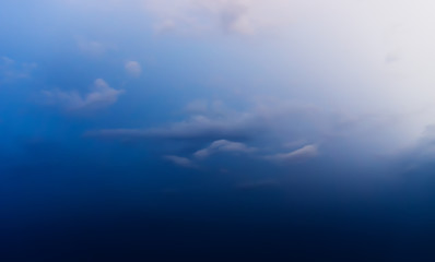 Fototapeta na wymiar Horizontal dramatic cloud background backdrop