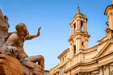 Fototapeta na wymiar Piazza Navona, Rome, Italy