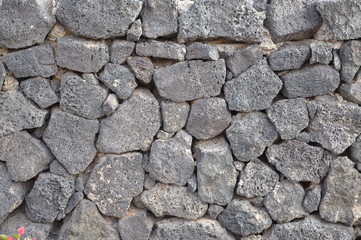 Typische Steinmauer auf Lanzarote