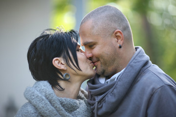 Husband and wife being in love