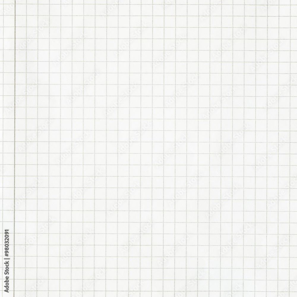 Aufkleber graph grid notebook squared paper with copy space