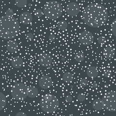 Winter seamless pattern with snowflakes in the sky