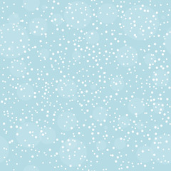 Winter seamless pattern with snowflakes in the sky