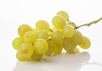 bunch of grapes in white base