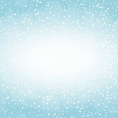 Winter gradient pattern with snowflakes in the sky