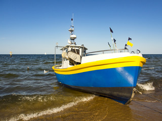 Naklejka premium fishing boat