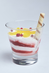 dessert with fruits