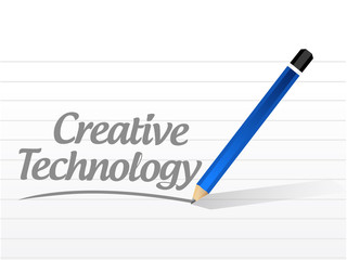 creative technology message sign concept