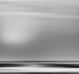 Black and white simple motion blur ocean background backdrop