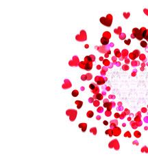 bright heart, a gift on Valentine's Day . vector love background