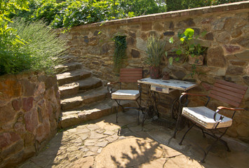 Stone patio