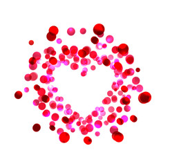 bright heart, a gift on Valentine's Day . vector love background