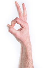 Hand miming OK