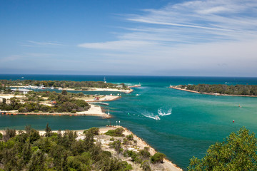 Fototapeta premium Lakes Entrance bay and beaches