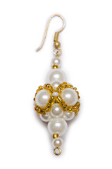 Nice earring isolated on the white