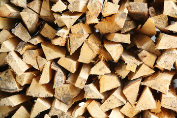 pattern of firewood.